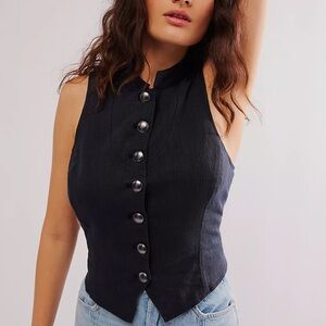 NWOT Free People Back It Up Vest